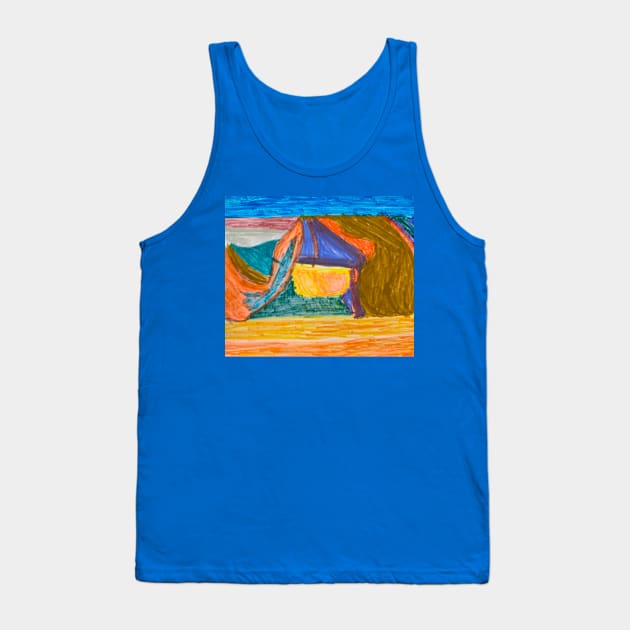 Twenty Two Different Colourful Shapes With Colourful Background Tank Top by PodmenikArt